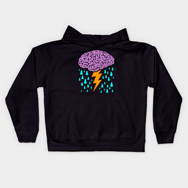 Brainstorm Kids Hoodie by DavesTees